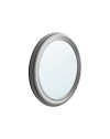 Specchiera Rotonda Verniciata Argento Diametro 98 cm. – Eleganza Scultorea