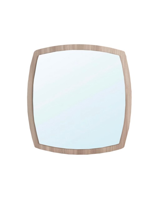 Specchiera di Design Anders 70x80 cm con Cornice Olmo | Specchio da Parete Rettangolare Moderno
