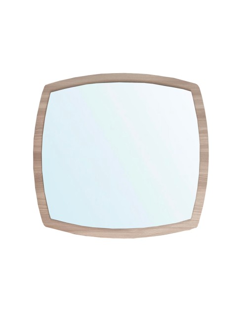 Specchiera di Design Anders 70x80 cm con Cornice Olmo | Specchio da Parete Rettangolare Moderno