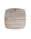 Specchiera di Design Anders 70x80 cm con Cornice Olmo | Specchio da Parete Rettangolare Moderno