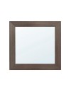 Specchiera Quadrata Plana 90x90 cm con Cornice Larice Grigio – Design Moderno ed Essenziale
