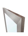 Specchiera Quadrata Plana 90x90 cm con Cornice Larice Grigio – Design Moderno ed Essenziale