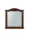Specchiera Classica Cloe 86x95 cm con Cornice Sagomata | Specchio da Parete con Finiture Decorative Color Noce
