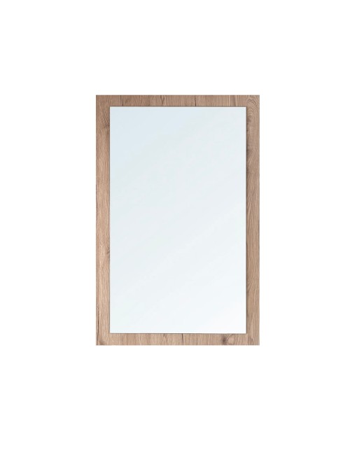 Specchiera Rettangolare 0663 con Cornice Rovere 105x60 cm. – Design Materico e Moderno