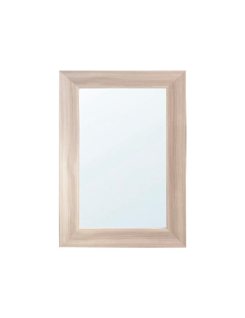 Specchiera Loto Rettangolare con Cornice Olmo Natura 102x65 cm. – Eleganza Naturale per Ogni Ambiente
