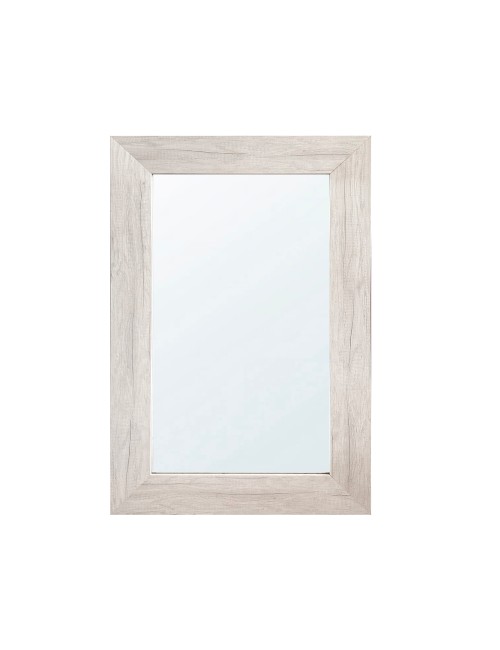 Specchiera Loto Rettangolare con Cornice quercia bianca 102x65 cm. – Eleganza Naturale per Ogni Ambiente