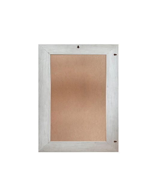 Specchiera Loto Rettangolare con Cornice quercia bianca 102x65 cm. – Eleganza Naturale per Ogni Ambiente