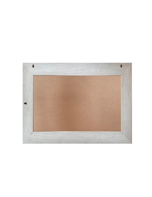 Specchiera Loto Rettangolare con Cornice quercia bianca 102x65 cm. – Eleganza Naturale per Ogni Ambiente