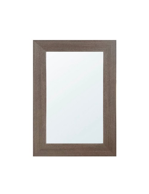 Specchiera Loto Rettangolare con Cornice Larice grigio 102x65 cm. – Eleganza Naturale per Ogni Ambiente
