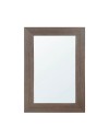 Specchiera Loto Rettangolare con Cornice Larice grigio 102x65 cm. – Eleganza Naturale per Ogni Ambiente