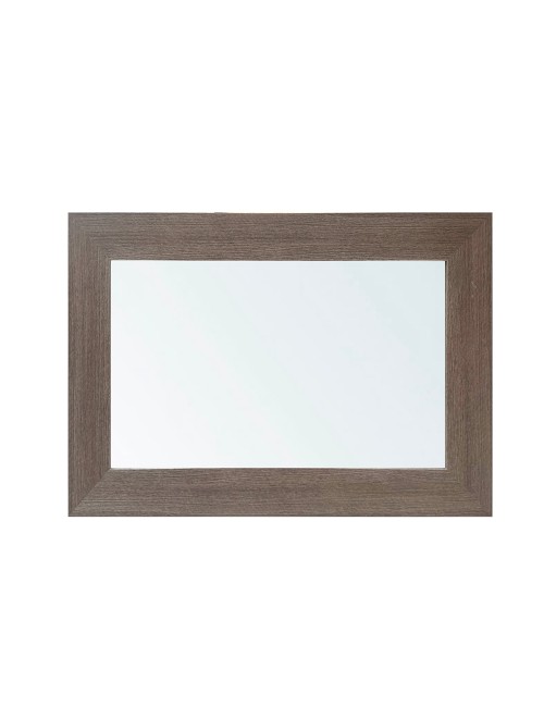 Specchiera Loto Rettangolare con Cornice Larice grigio 102x65 cm. – Eleganza Naturale per Ogni Ambiente