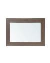 Specchiera Loto Rettangolare con Cornice Larice grigio 102x65 cm. – Eleganza Naturale per Ogni Ambiente