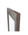 Specchiera Loto Rettangolare con Cornice Larice grigio 102x65 cm. – Eleganza Naturale per Ogni Ambiente