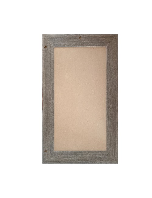 Specchiera Loto Rettangolare con Cornice Larice grigio 102x65 cm. – Eleganza Naturale per Ogni Ambiente