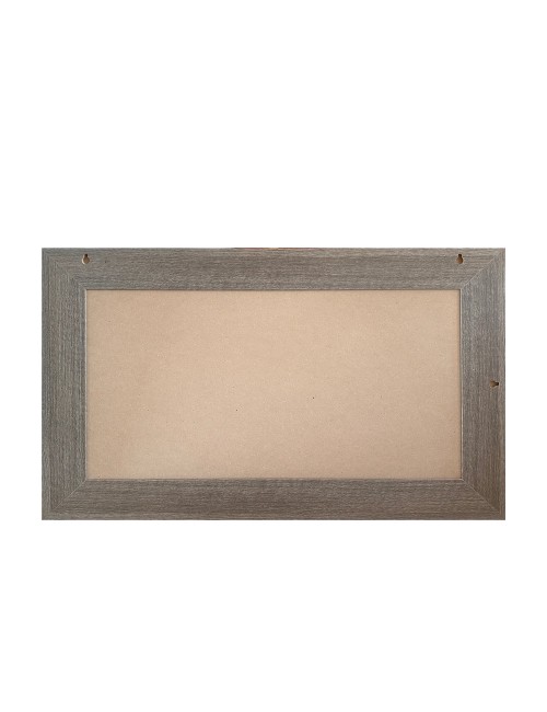 Specchiera Loto Rettangolare con Cornice Larice grigio 102x65 cm. – Eleganza Naturale per Ogni Ambiente
