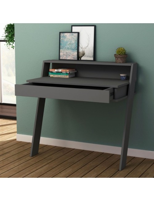 Scrivania da Parete con Cassetto Cowork 94 cm. Colore Antracite Prezzo