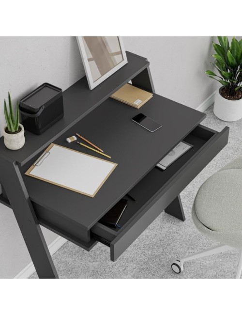 Scrivania da Parete con Cassetto Cowork 94 cm. Colore Antracite Prezzo