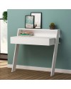 Scrivania da parete con cassetto Cowork 94 cm colore bianco