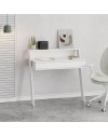 Scrivania da parete con cassetto Cowork 94 cm colore bianco