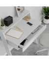 Scrivania da parete con cassetto Cowork 94 cm colore bianco