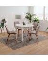 Tavolo rotondo allungabile Coburg 100 100x76x100 cm colore bianco