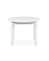 Tavolo rotondo allungabile Coburg 100 100x76x100 cm colore bianco