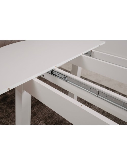 Tavolo rotondo Allungabile Coburg 100 100x76x100 cm colore bianco