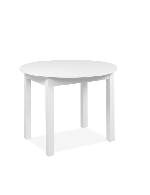 Tavolo rotondo Allungabile Coburg 100 100x76x100 cm colore bianco