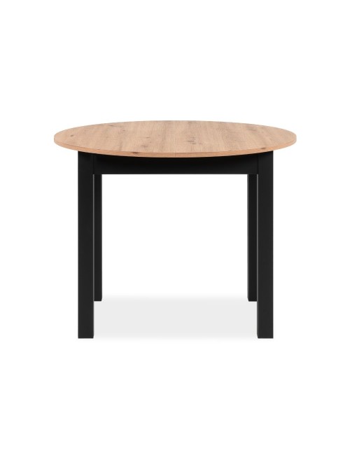 Tavolo rotondo Allungabile Coburg100 colore quercia e nero