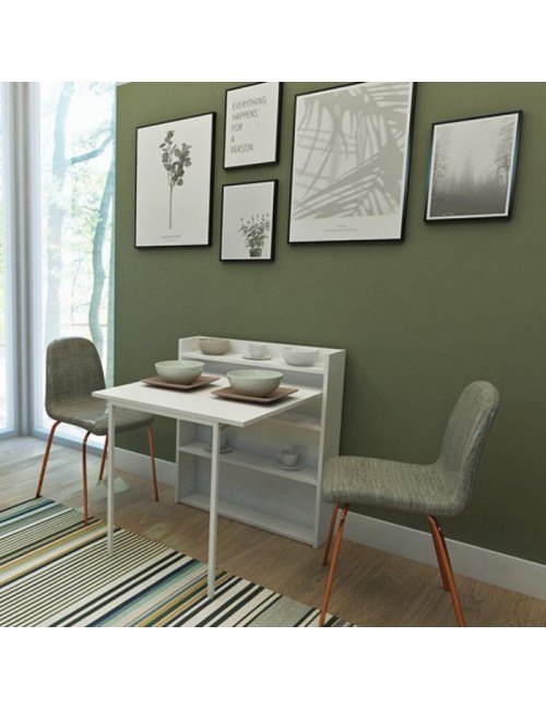 Tavolo a scomparsa Maso 80x20x93H colore bianco