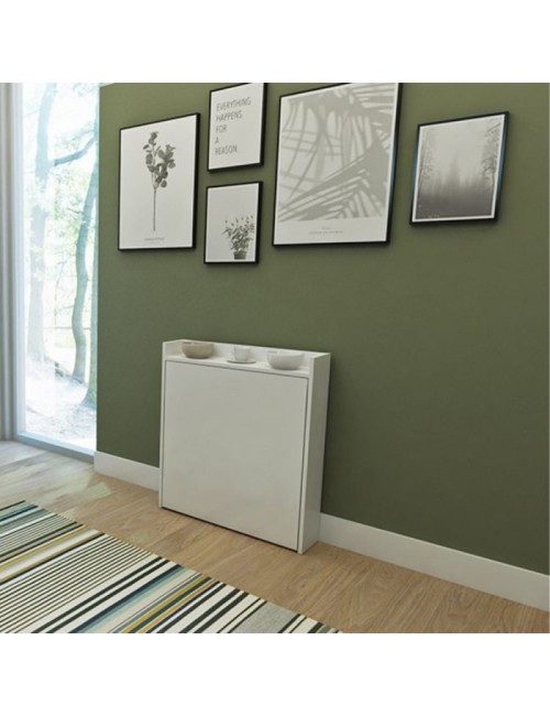 Tavolo a scomparsa Maso 80x20x93H colore bianco
