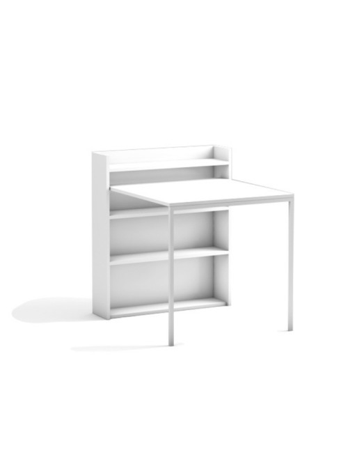 Tavolo a scomparsa Maso 80x20x93H colore bianco