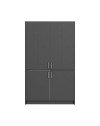 Cucina salvaspazio a scomparsa Fold Evolution colore antracite e elettrodomestici inclusi 125x62x208H