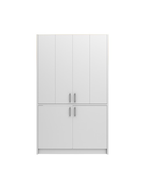 Cucina salvaspazio a scomparsa Fold Evolution colore bianco e elettrodomestici inclusi 125x62x208H