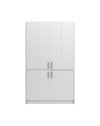Cucina salvaspazio a scomparsa Fold Evolution colore bianco e elettrodomestici inclusi 125x62x208H