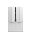 Cucina salvaspazio a scomparsa Fold Evolution colore bianco e elettrodomestici inclusi 125x62x208H