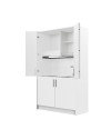 Cucina salvaspazio a scomparsa Fold Evolution colore bianco e elettrodomestici inclusi 125x62x208H