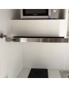 Cucina salvaspazio a scomparsa Fold Evolution colore bianco e elettrodomestici inclusi 125x62x208H