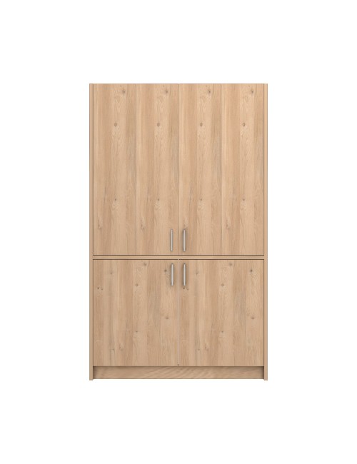 Cucina salvaspazio a scomparsa Fold Evolution colore rovere e elettrodomestici inclusi 125x62x208H