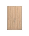 Cucina salvaspazio a scomparsa Fold Evolution colore rovere e elettrodomestici inclusi 125x62x208H
