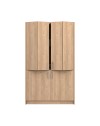 Cucina salvaspazio a scomparsa Fold Evolution colore rovere e elettrodomestici inclusi 125x62x208H