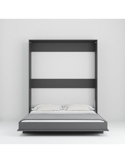 Letto matrimoniale a scomparsa salvaspazio Primer antracite 164x38x221H
