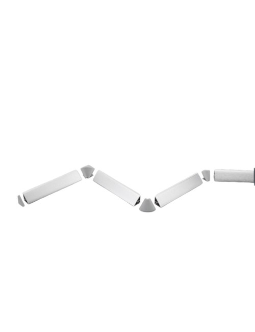 Set connettori e accessori alzatina triangolare da cucina colore ciliegio