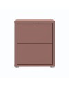 Comodino Medea 2 cassetti terracotta 50x41.5x57.5H