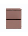 Comodino Medea 2 cassetti terracotta 50x41.5x57.5H