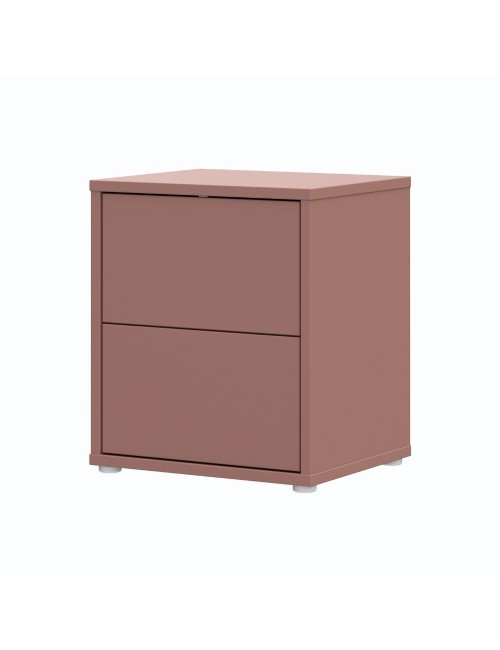 Comodino Medea 2 cassetti terracotta 50x41.5x57.5H
