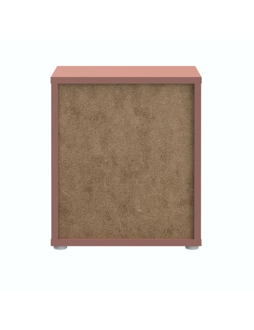 Comodino Medea 2 cassetti terracotta 50x41.5x57.5H