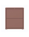 Comodino Medea 2 cassetti terracotta 50x41.5x57.5H