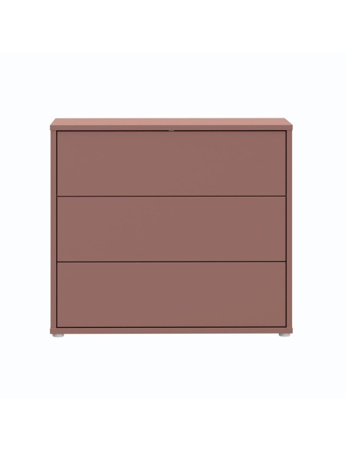 Cassettiera Medea 3 cassetti terracotta 95x41.5x83 – Stile e funzionalità