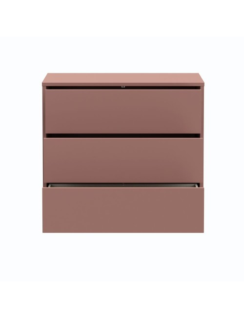 Cassettiera Medea 3 cassetti terracotta 95x41.5x83 – Stile e funzionalità